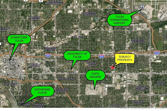 5504 E 5th Pl, Tulsa, OK 74112 - map of property / related area