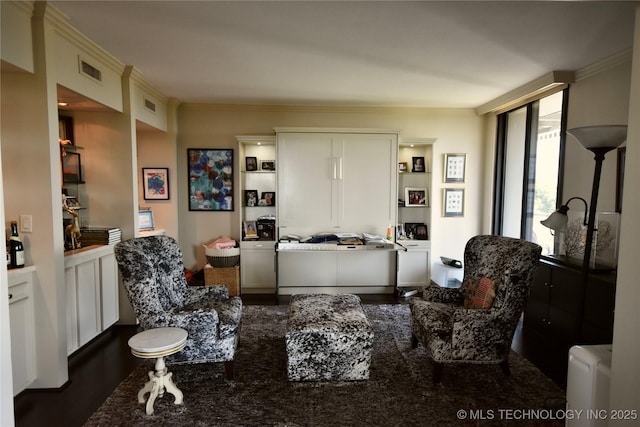 2300 Riverside Dr Unit 5E, Tulsa, OK 74114 - living room featuring ornamental molding