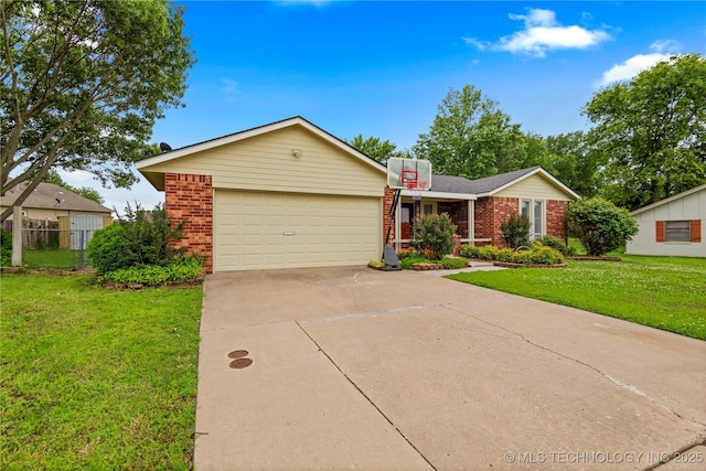 200 Turkey Creek Rd, Bartlesville, OK 74006 - single story home featuring brick siding, an attached garage, and concrete driveway