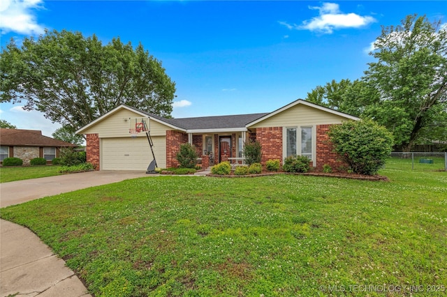 200 Turkey Creek Rd, Bartlesville, OK 74006 - single story home featuring brick siding, a garage, and driveway