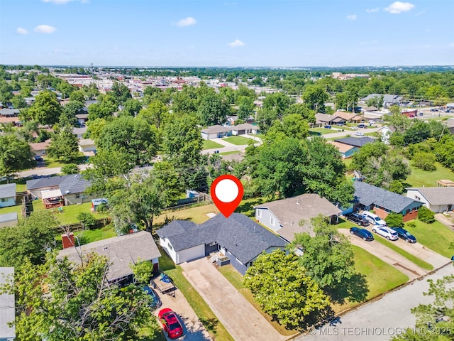 5939 E 26th St, Tulsa, OK 74114 - aerial perspective of suburban area