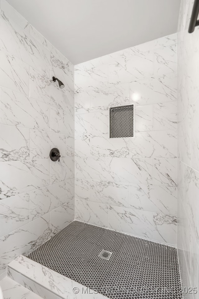 5939 E 26th St, Tulsa, OK 74114 - bathroom featuring tiled shower