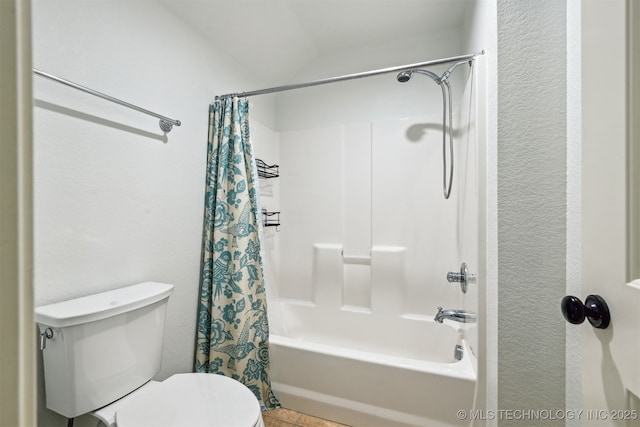16425 E 49th St, Tulsa, OK 74134 - bathroom featuring shower / bath combo and toilet