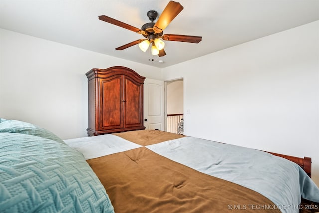 16425 E 49th St, Tulsa, OK 74134 - bedroom featuring a ceiling fan