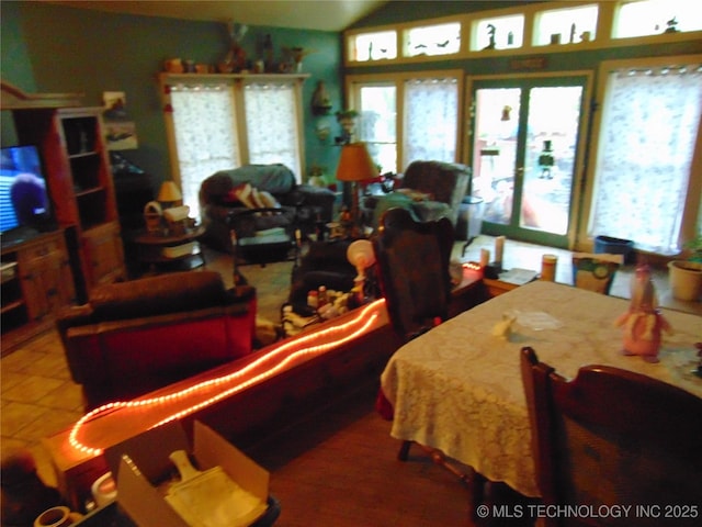 6721 Swayback, Sulphur, OK 73086 - bedroom featuring lofted ceiling