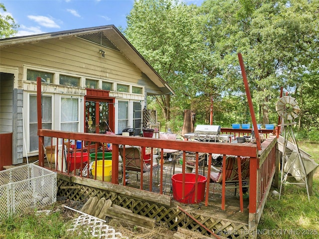6721 Swayback, Sulphur, OK 73086 - deck featuring a grill
