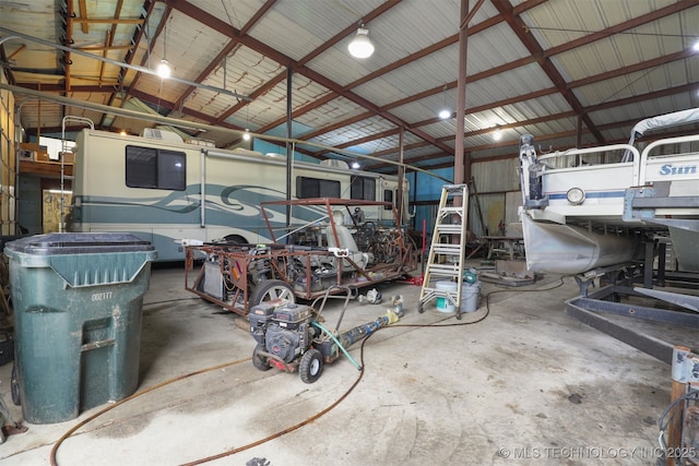 2984 Church Rd, Mead, OK 73449 - garage with metal wall