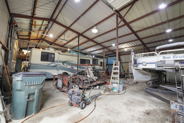 2984 Church Rd, Mead, OK 73449 - garage with metal wall
