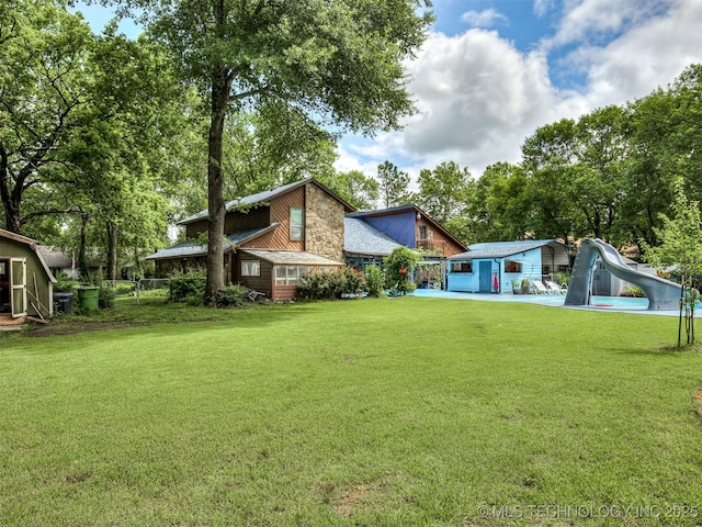 25206 E 64th St, Broken Arrow, OK 74012 - view of green lawn