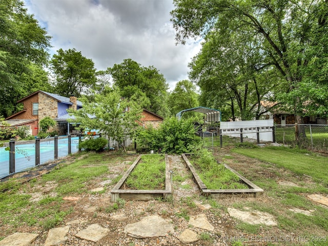 25206 E 64th St, Broken Arrow, OK 74012 - view of yard with a garden