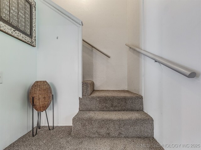 25206 E 64th St, Broken Arrow, OK 74012 - staircase with carpet