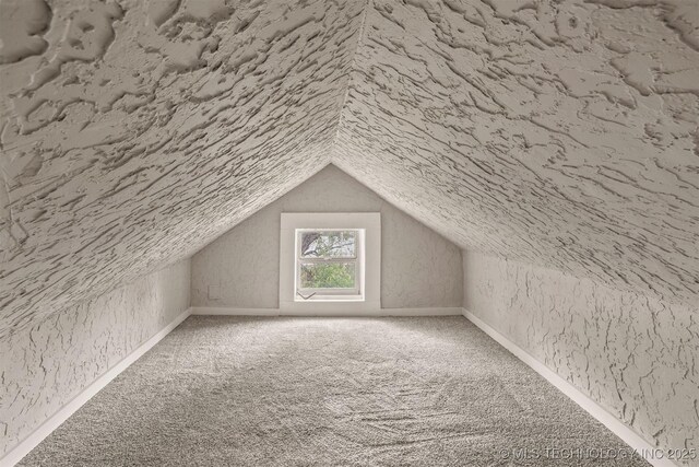 637 S Mounds St, Sapulpa, OK 74066 - additional living space with lofted ceiling and carpet floors