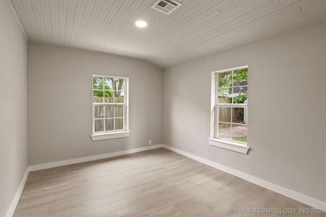 637 S Mounds St, Sapulpa, OK 74066 - empty room with light wood-style flooring, recessed lighting, baseboards, and wood ceiling