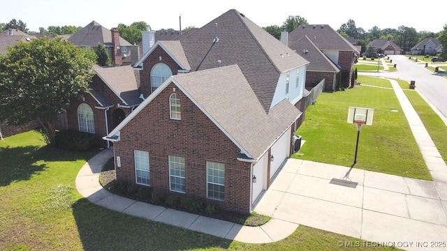 703 N Butternut Ct, Broken Arrow, OK 74012 - aerial perspective of suburban area