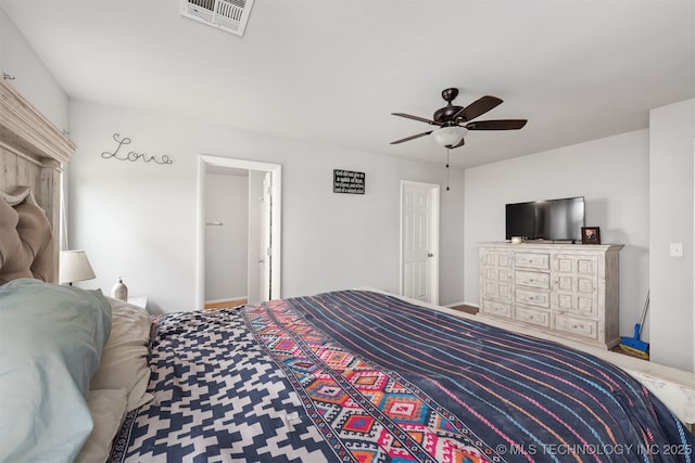 14867 S 281st E Ave, Coweta, OK 74429 - bedroom with ceiling fan and baseboards