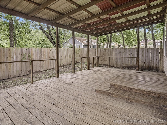 148 W 4th, Atoka, OK 74525 - wooden deck featuring a fenced backyard