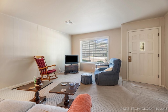 107 W 12th St Unit 107, Bartlesville, OK 74003 - living room featuring carpet and baseboards