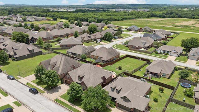 14538 S Urbana Ct, Bixby, OK 74008 - aerial perspective of suburban area