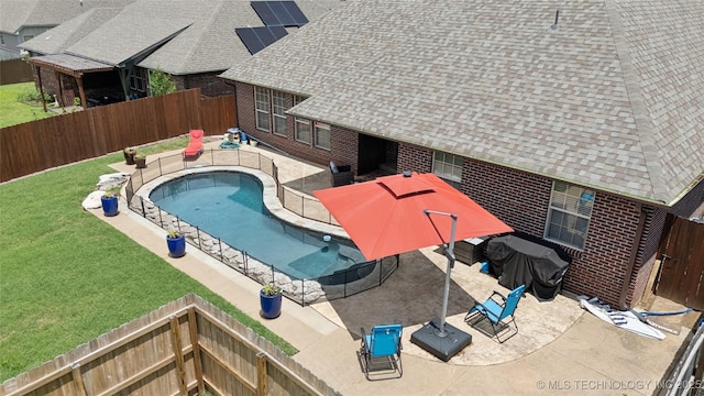 14538 S Urbana Ct, Bixby, OK 74008 - view of swimming pool with a patio