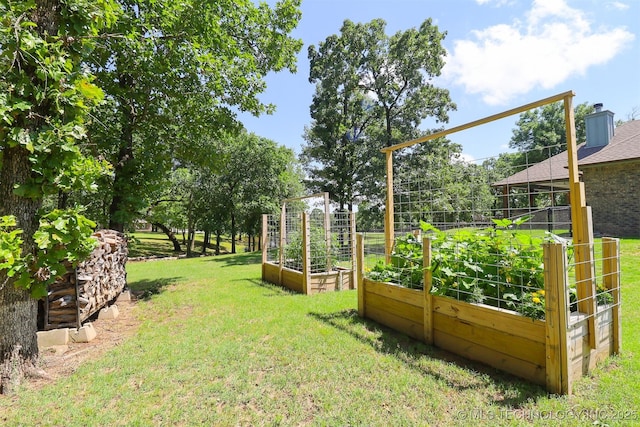 17061 S Creekwood Trl, Claremore, OK 74017 - view of green lawn featuring a garden