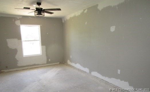 13290 S 4230th Rd, Claremore, OK 74017 - spare room with ceiling fan