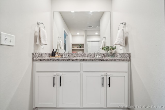 3324 N 23rd W Ave, Tulsa, OK 74127 - full bath featuring double vanity and a shower stall