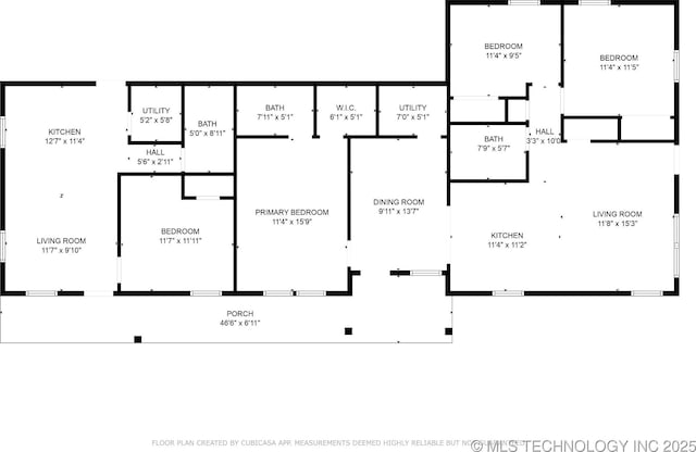 1245 N Yale Ave, Tulsa, OK 74115 - home floor plan