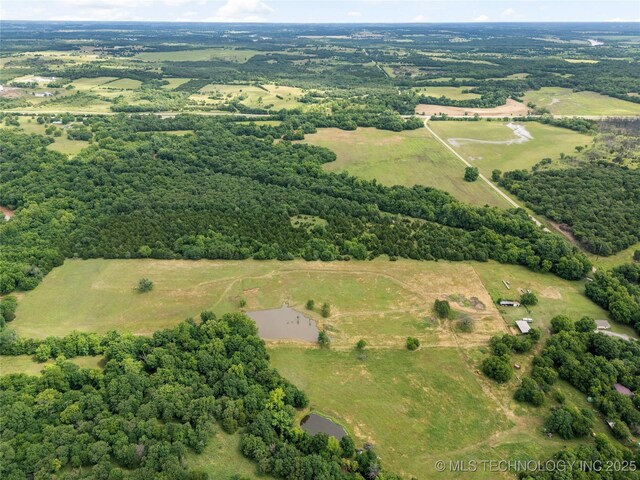 616 S Schlegel, Cushing, OK 74023 - aerial view of property's location with rural landscape