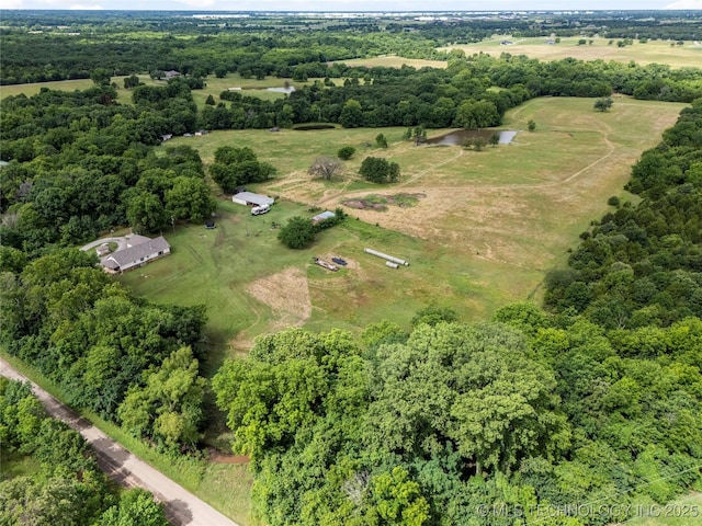 616 S Schlegel, Cushing, OK 74023 - aerial overview of property's location with rural landscape