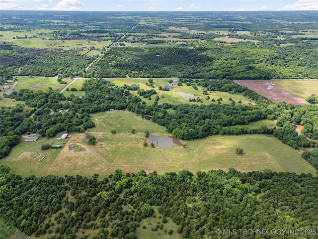 616 S Schlegel, Cushing, OK 74023 - aerial view of property's location featuring rural landscape