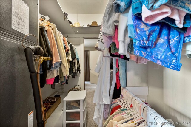 616 S Schlegel, Cushing, OK 74023 - walk in closet featuring carpet floors
