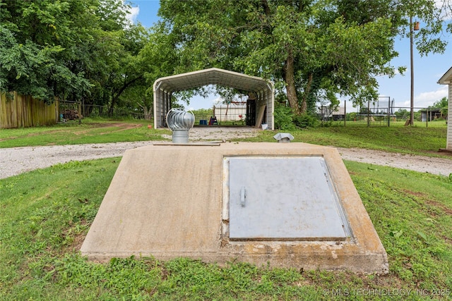 616 S Schlegel, Cushing, OK 74023 - view of storm shelter