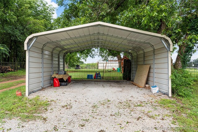 616 S Schlegel, Cushing, OK 74023 - view of vehicle parking with a carport