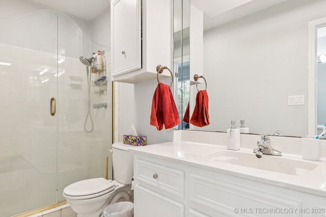 1110 S Division St, Sapulpa, OK 74066 - full bath with a shower stall, vanity, and toilet