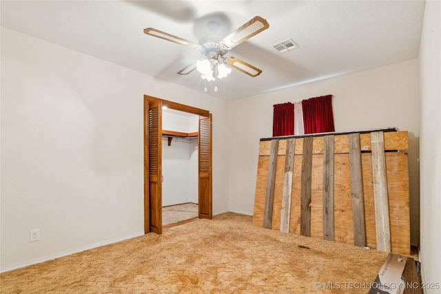 307 S Cherokee, Locust Grove, OK 74352 - unfurnished bedroom featuring carpet floors, ceiling fan, and baseboards