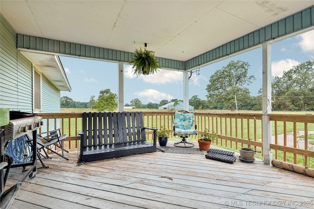 7864 S 449th Rd, Rose, OK 74364 - view of wooden terrace