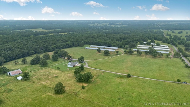 7864 S 449th Rd, Rose, OK 74364 - aerial view of property's location with rural landscape and agricultural land