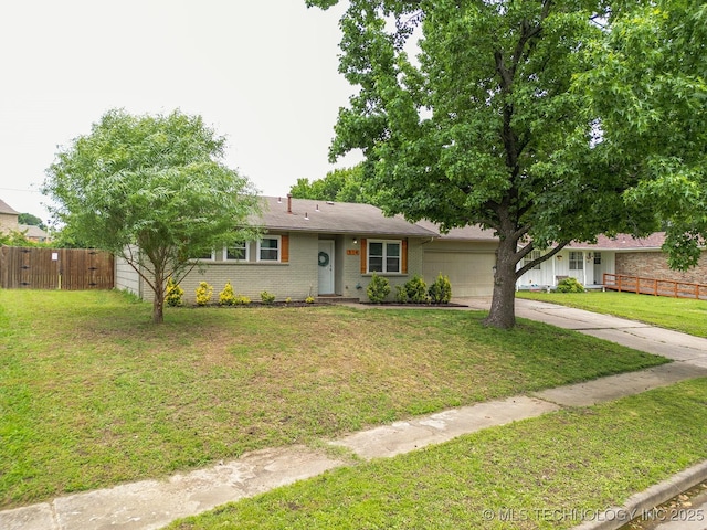 514 N Village Pl, Broken Arrow, OK 74012 - view of front of property featuring an attached garage, driveway, and brick siding