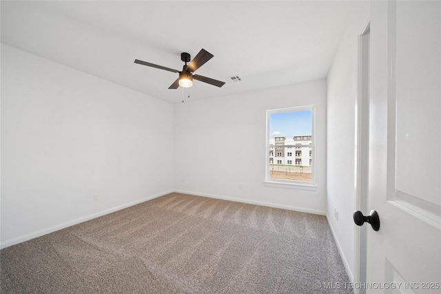 2410 W Charleston St, Broken Arrow, OK 74011 - empty room featuring carpet flooring, ceiling fan, and baseboards