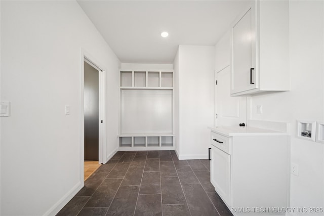 2410 W Charleston St, Broken Arrow, OK 74011 - mudroom featuring baseboards and recessed lighting