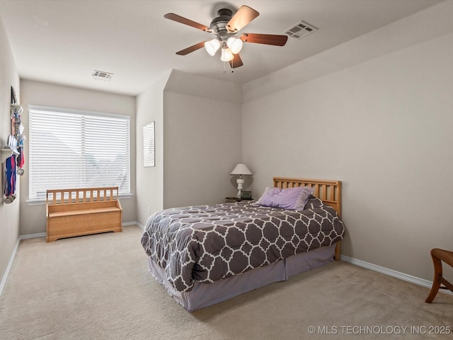 5816 Woodland Rd, Bartlesville, OK 74006 - bedroom with carpet flooring and a ceiling fan