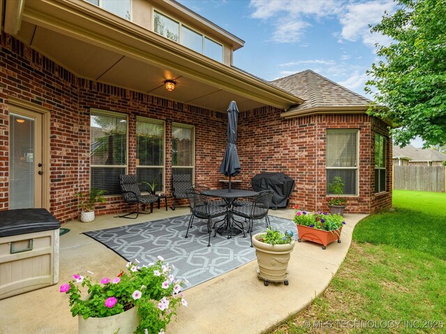5816 Woodland Rd, Bartlesville, OK 74006 - view of patio / terrace featuring a grill