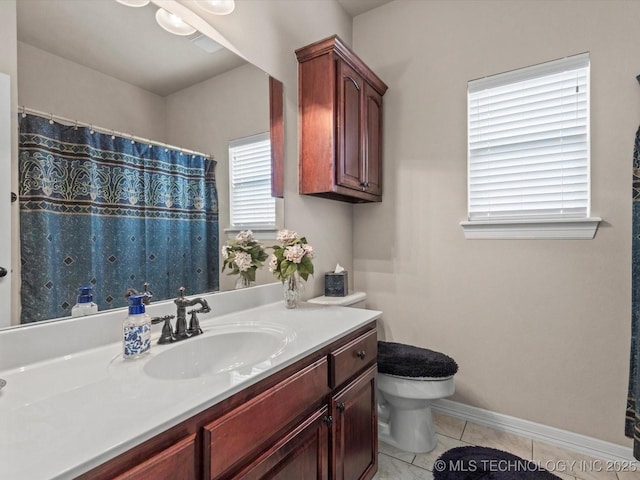 5816 Woodland Rd, Bartlesville, OK 74006 - full bathroom featuring vanity and tile patterned flooring