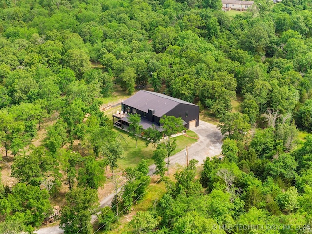 8562 Adams Creek Rd, Beggs, OK 74421 - aerial view of property and surrounding area with a forest