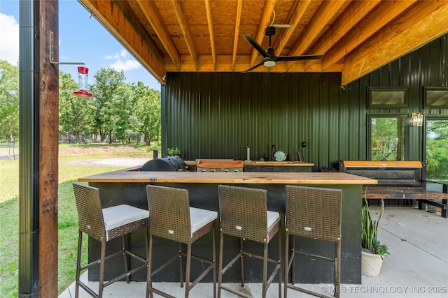 8562 Adams Creek Rd, Beggs, OK 74421 - view of patio / terrace with area for grilling