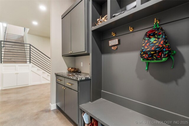 8562 Adams Creek Rd, Beggs, OK 74421 - mudroom with light carpet
