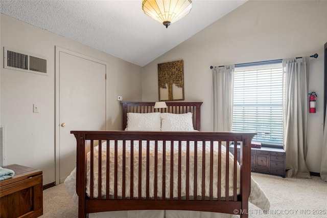 168 Murray Ln, Strang, OK 74367 - bedroom with light colored carpet and lofted ceiling