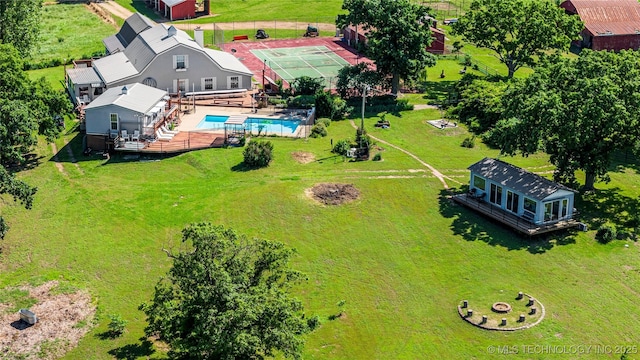 168 Murray Ln, Strang, OK 74367 - view of subject property with a pool