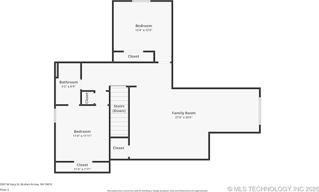 3501 W Gary St S, Broken Arrow, OK 74012 - view of home floor plan
