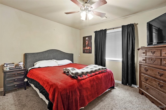 3501 W Gary St S, Broken Arrow, OK 74012 - carpeted bedroom featuring baseboards and a ceiling fan
